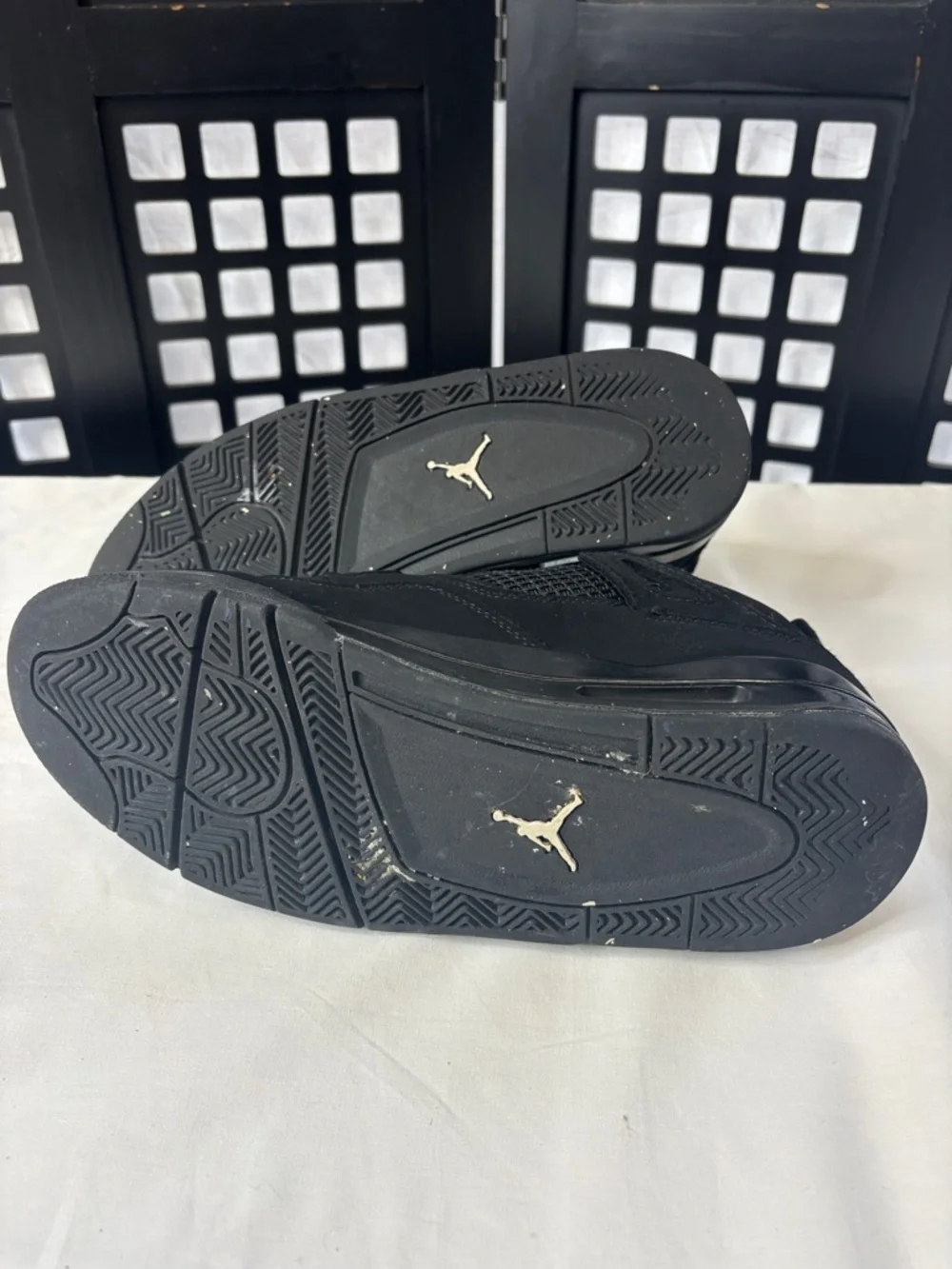 🖤 Nike Air Jordan Retro Black Cat Men's 8.5 405452-010 All Black Sneakers 🖤 - Picture 9 of 12